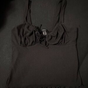 tie front bustier top